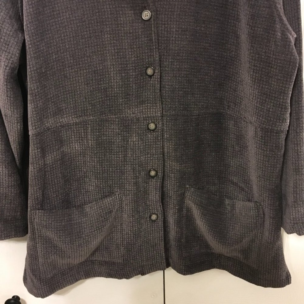 Christopher & Banks Long Gray Jacket - Picture 6 of 8